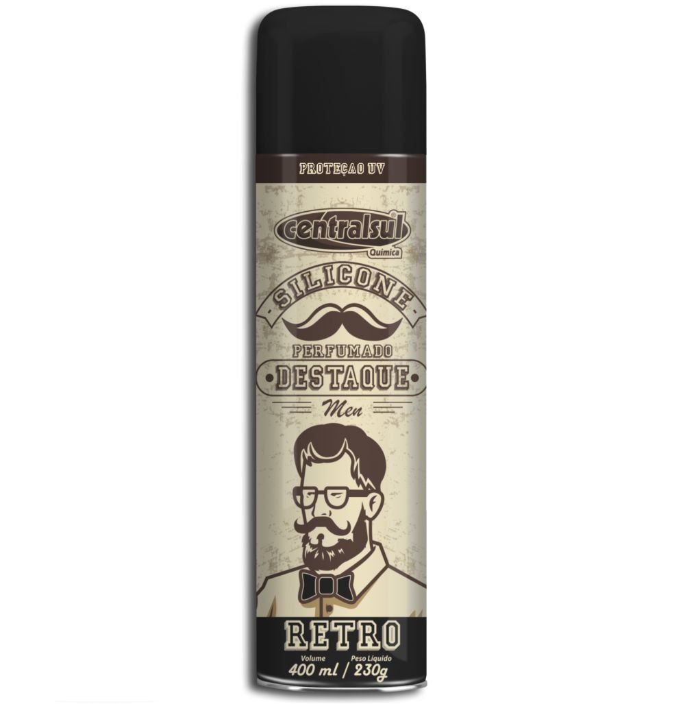 Silicone Spray Destaque Retro 400ml Centralsul Loja Prodetailer