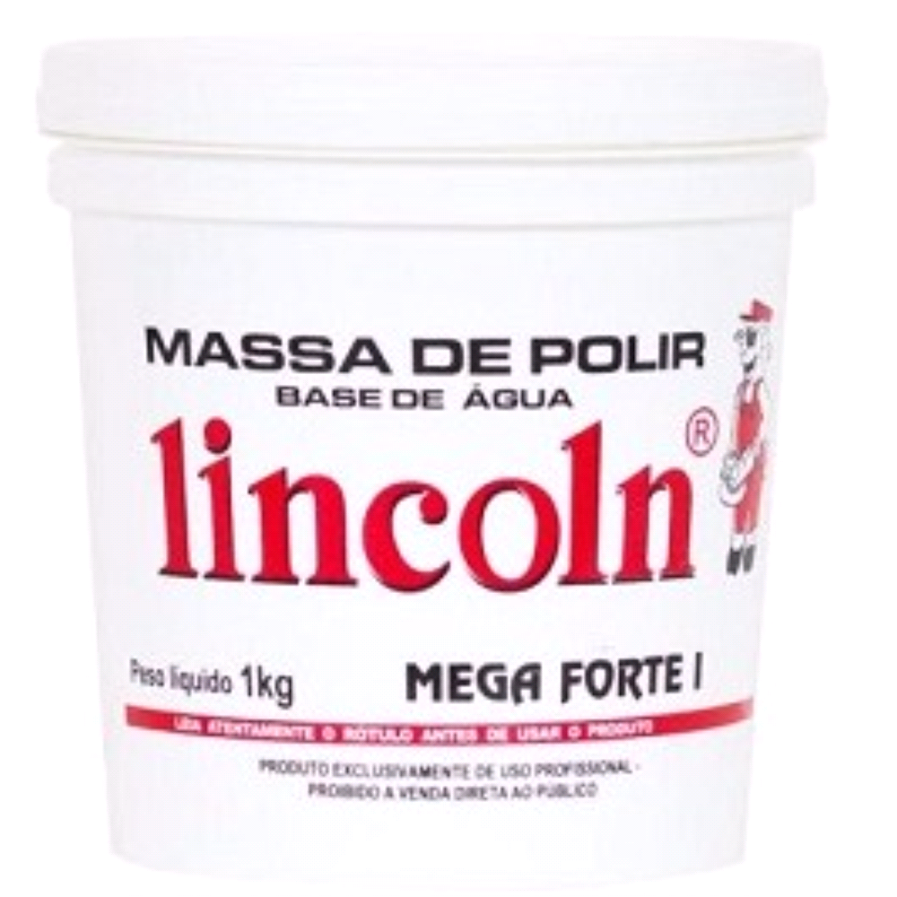 Massa de Polir Mega Forte 1 - Lincoln - 1Kg - Loja do Detailer